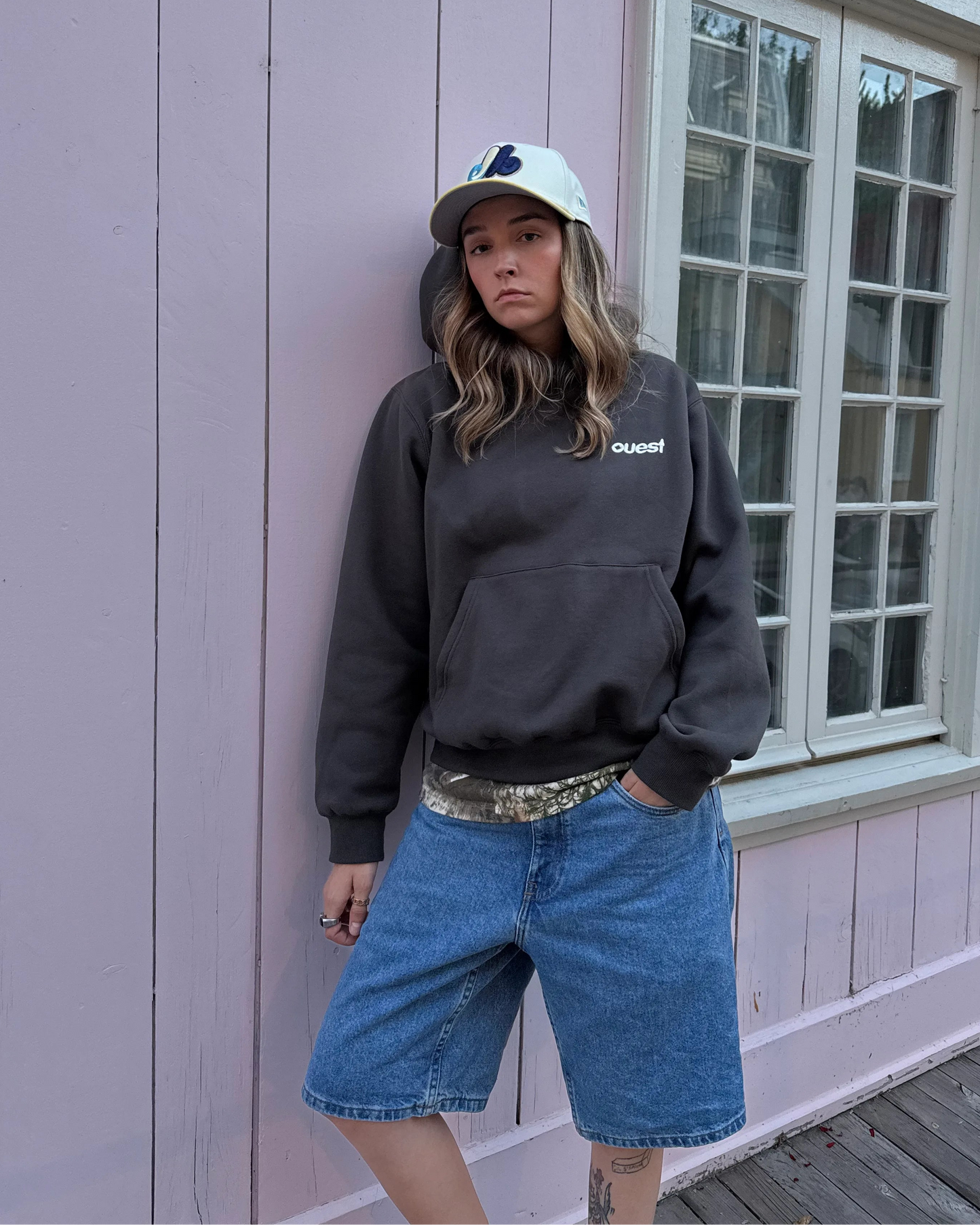 HOODIE "OUEST" - CHARCOAL