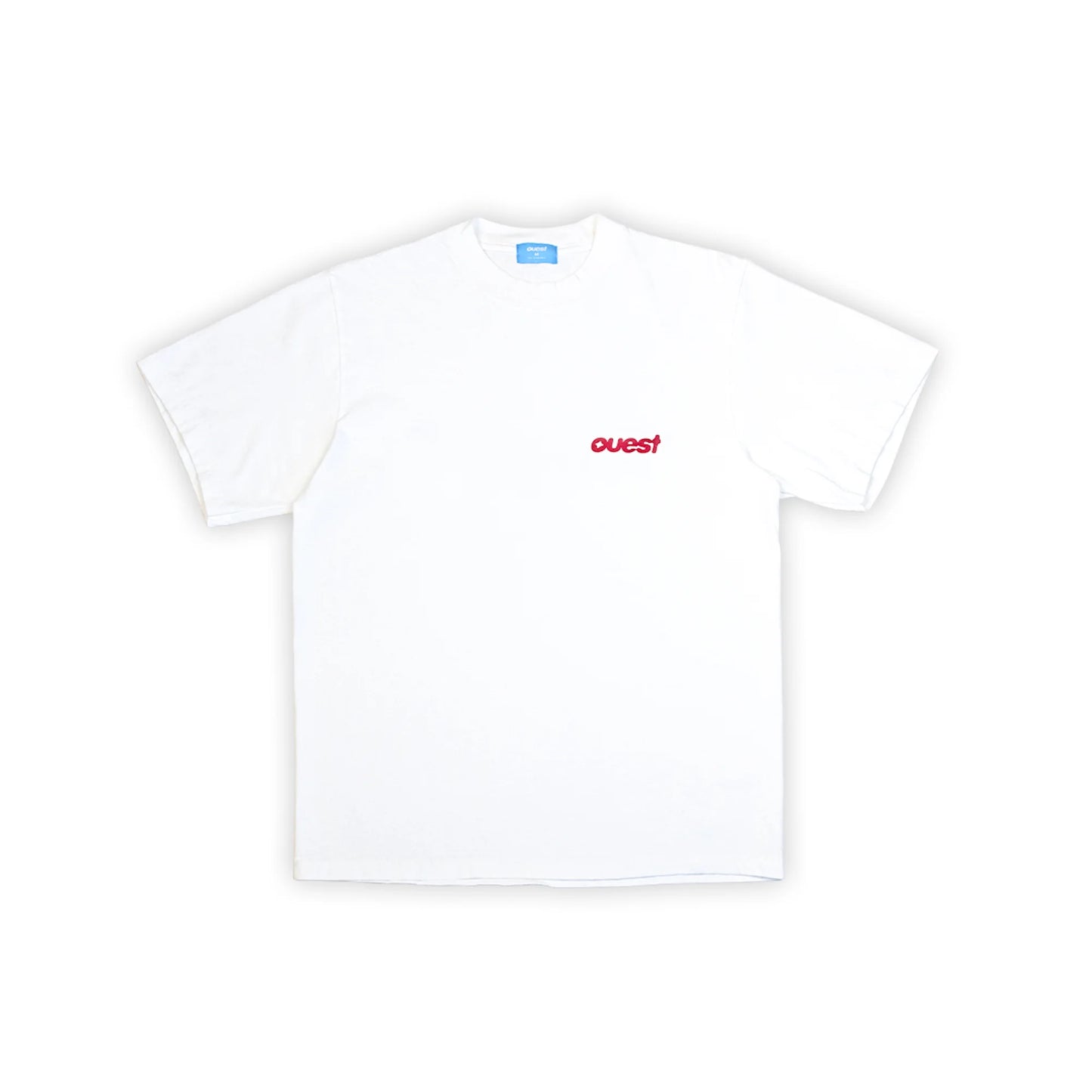 T-SHIRT "LOGO" REGULAR FIT - ROUGE SUR BLANC