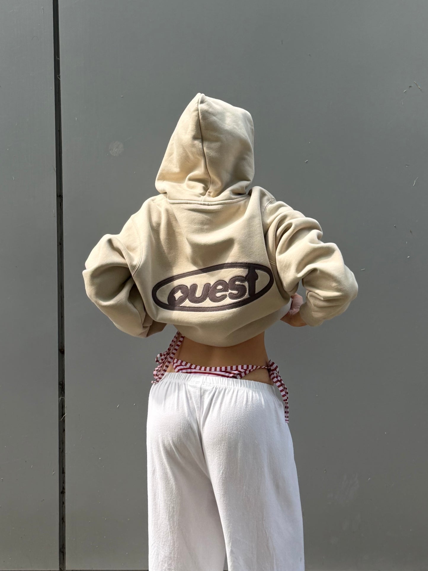 HOODIE "OUEST" - TAUPE