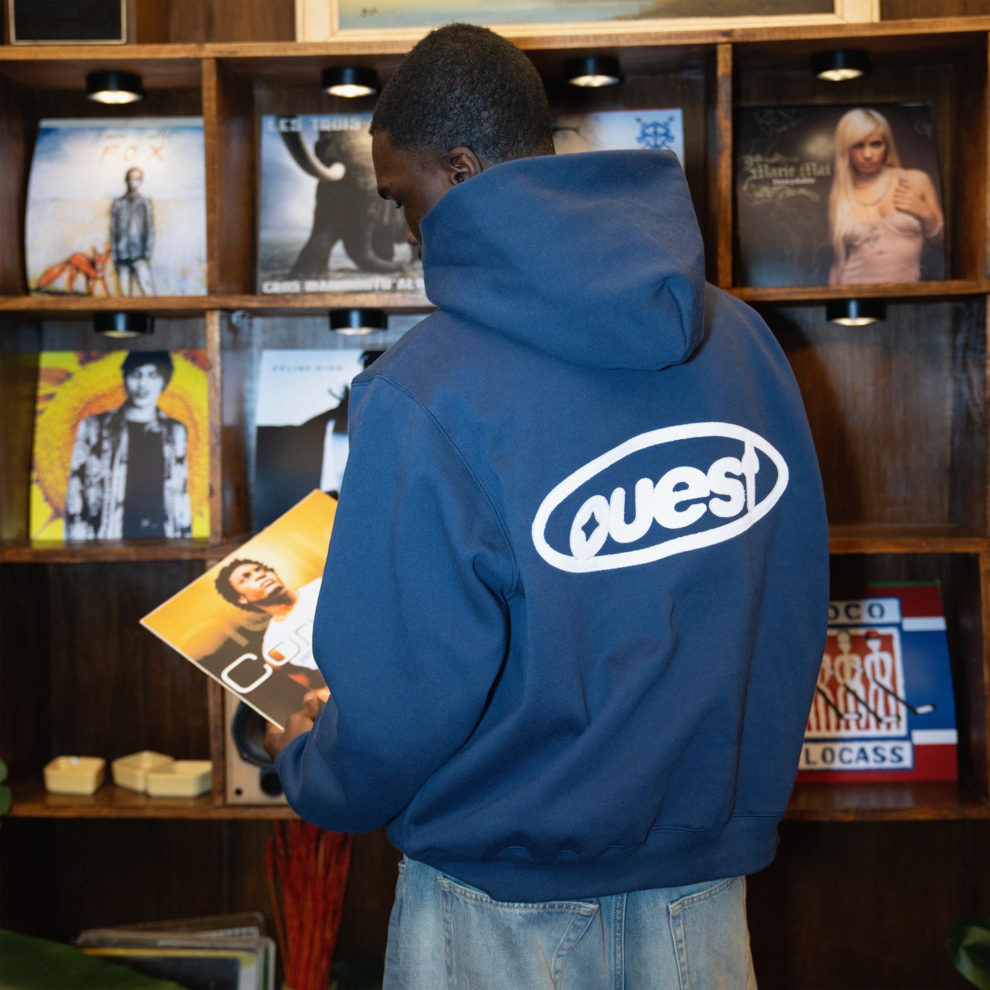 HOODIE "OUEST" - NAVY