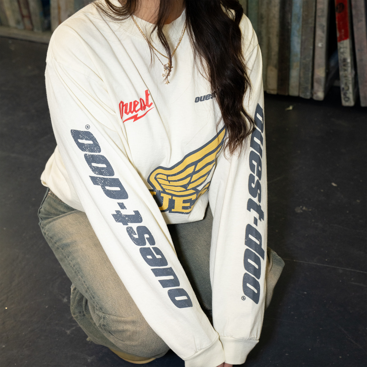 LONGSLEEVE "LOGOS" - CRÈME