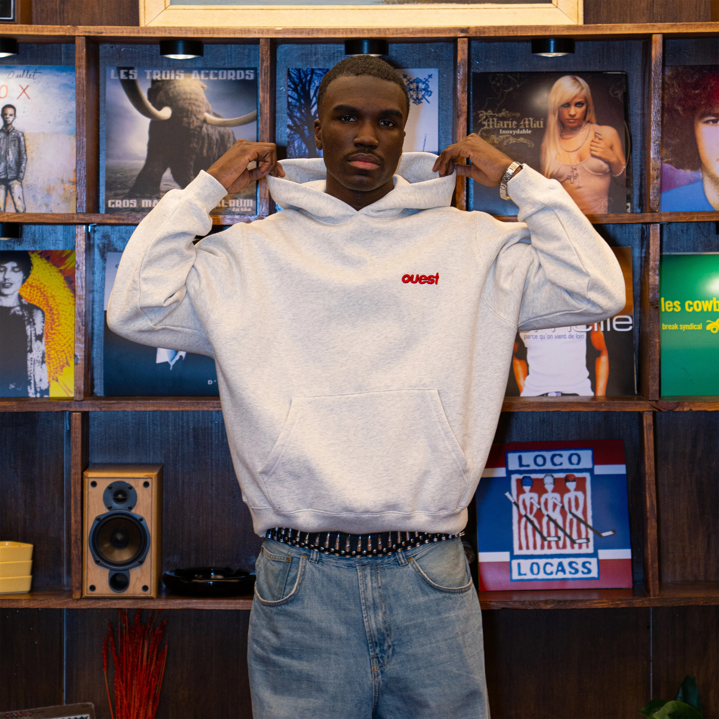 HOODIE "OUEST" - OAT