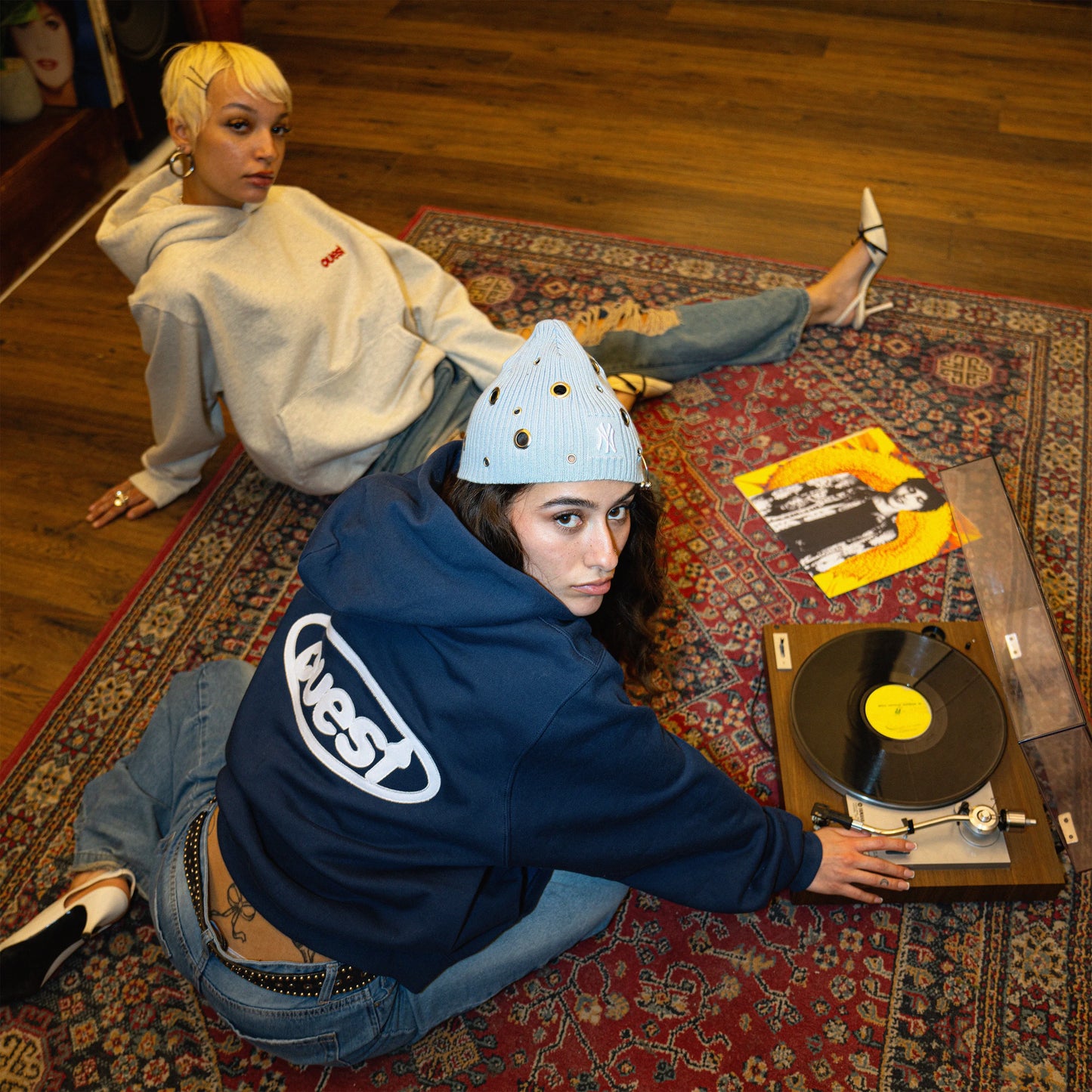 HOODIE "OUEST" - NAVY