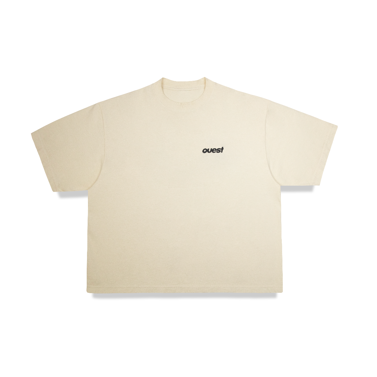 T-SHIRT BOXY OVERSIZED - CRÈME