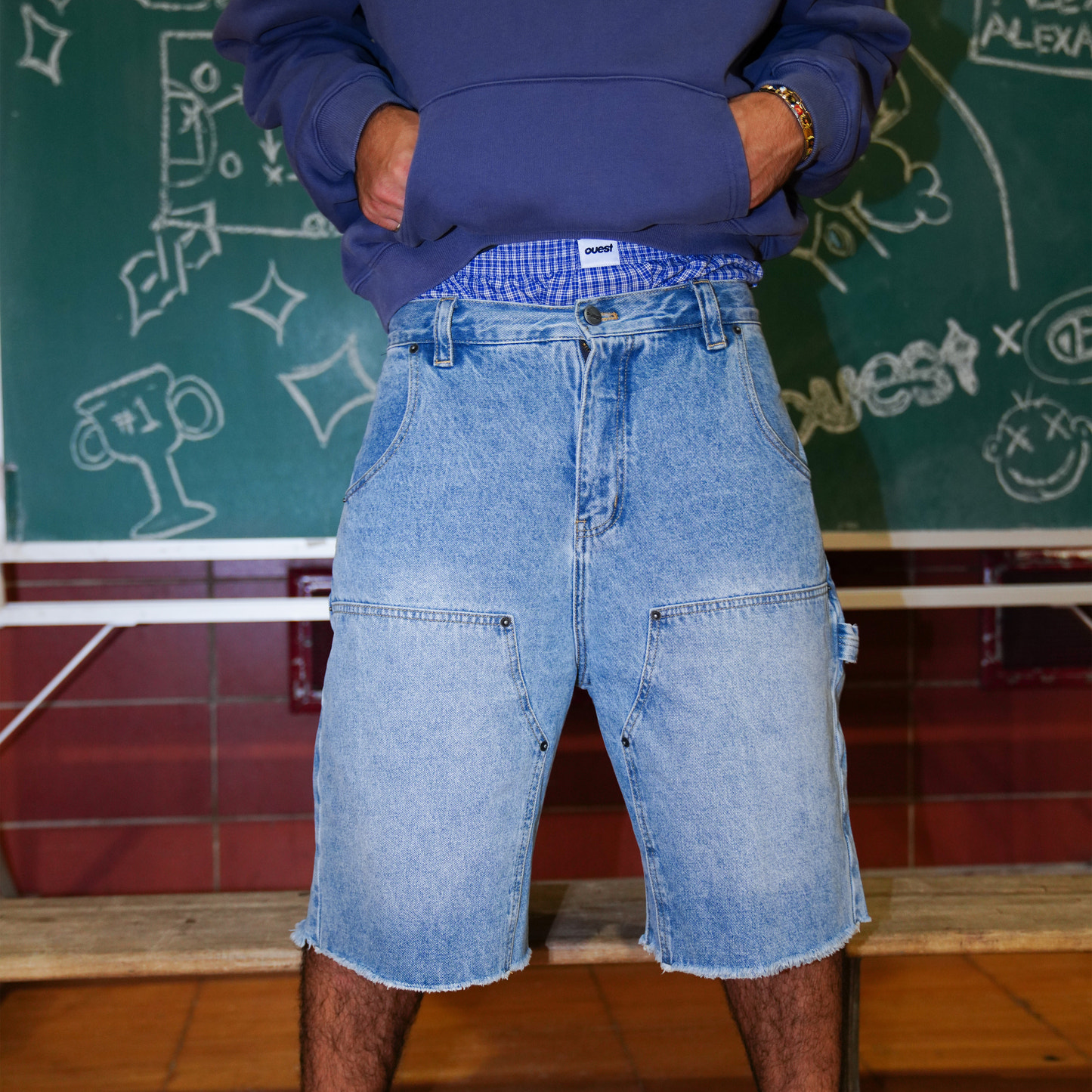 JORTS CARPENTER - BLEU