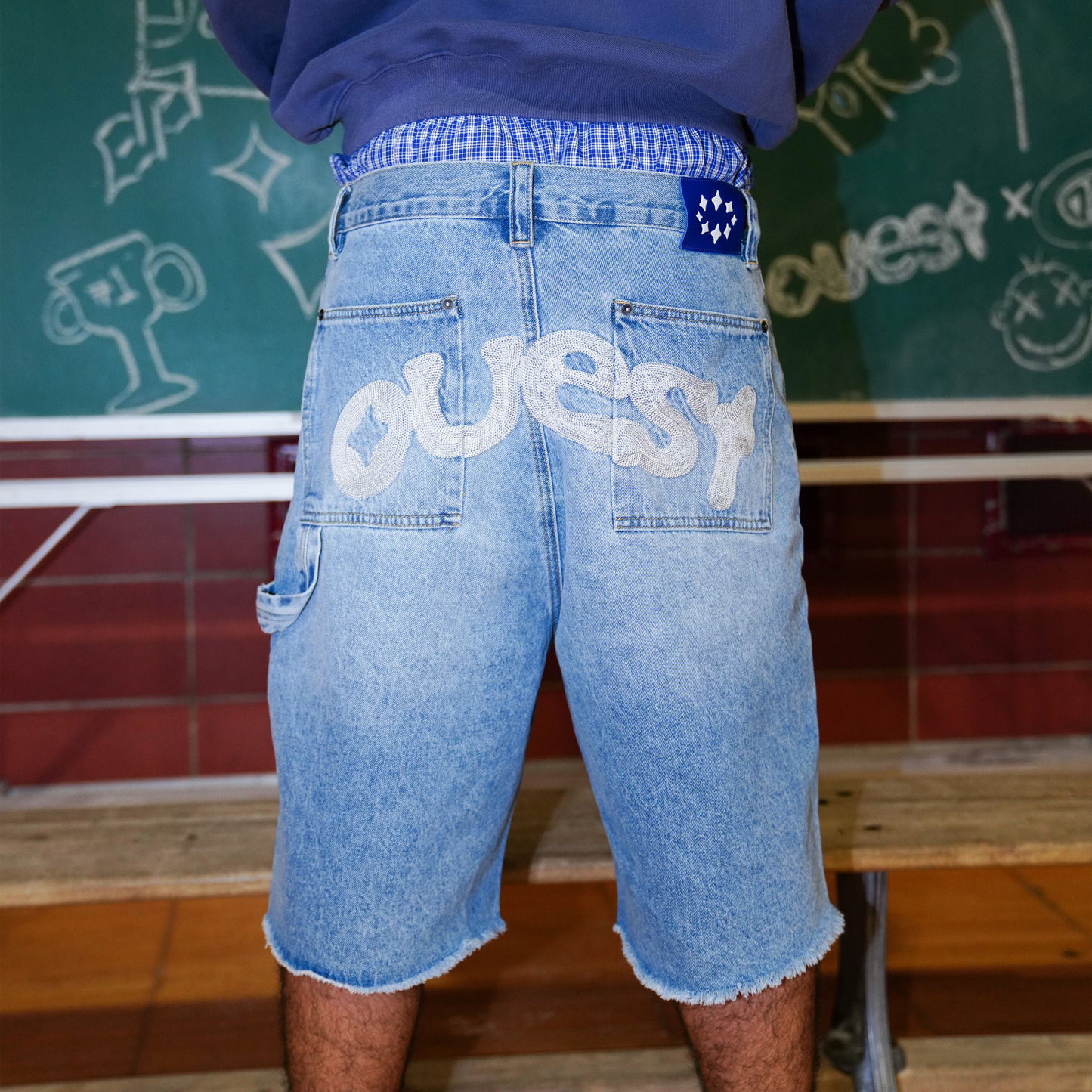 JORTS CARPENTER - BLEU