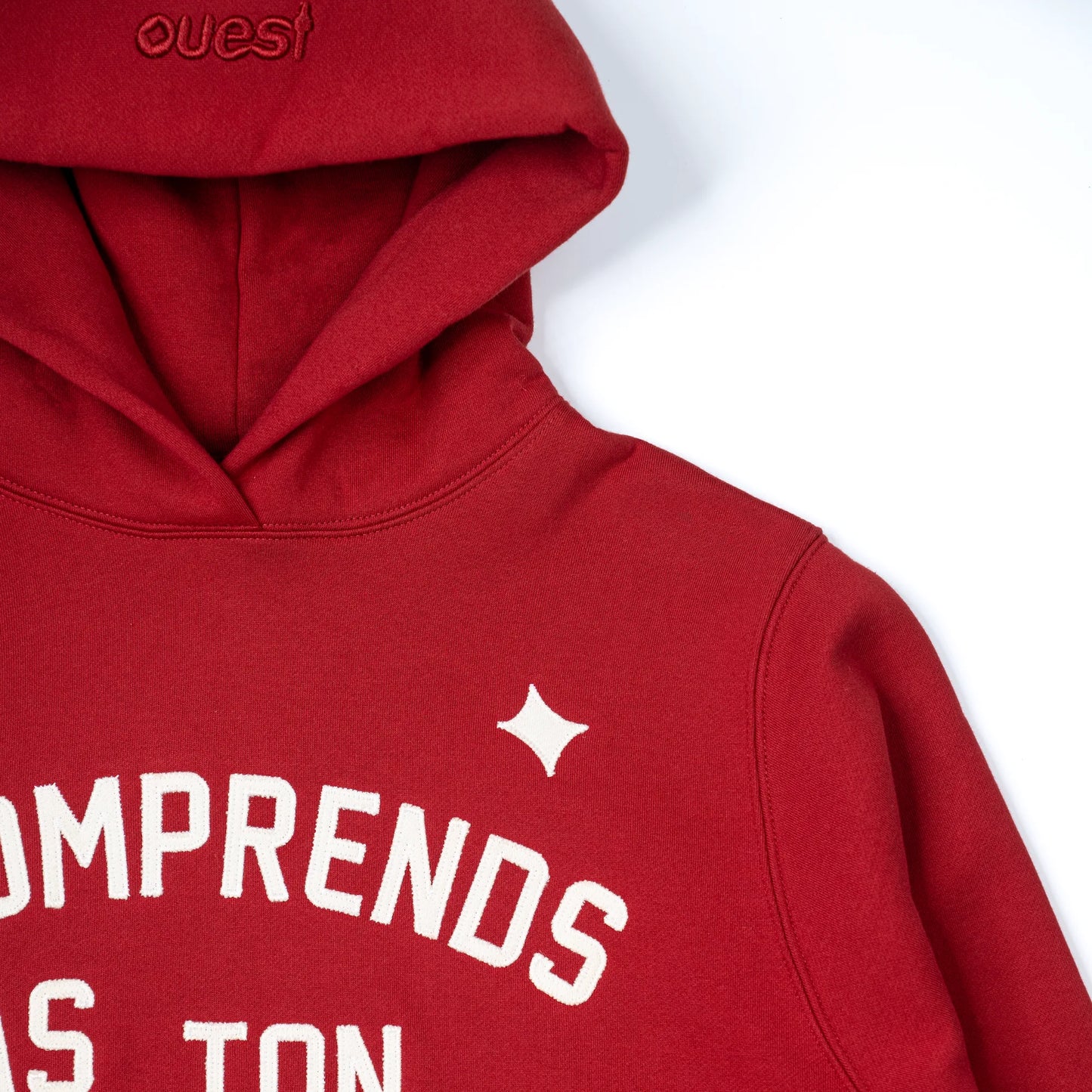 HOODIE “J’COMPRENDS PAS TON FRANÇAIS” - ROUGE