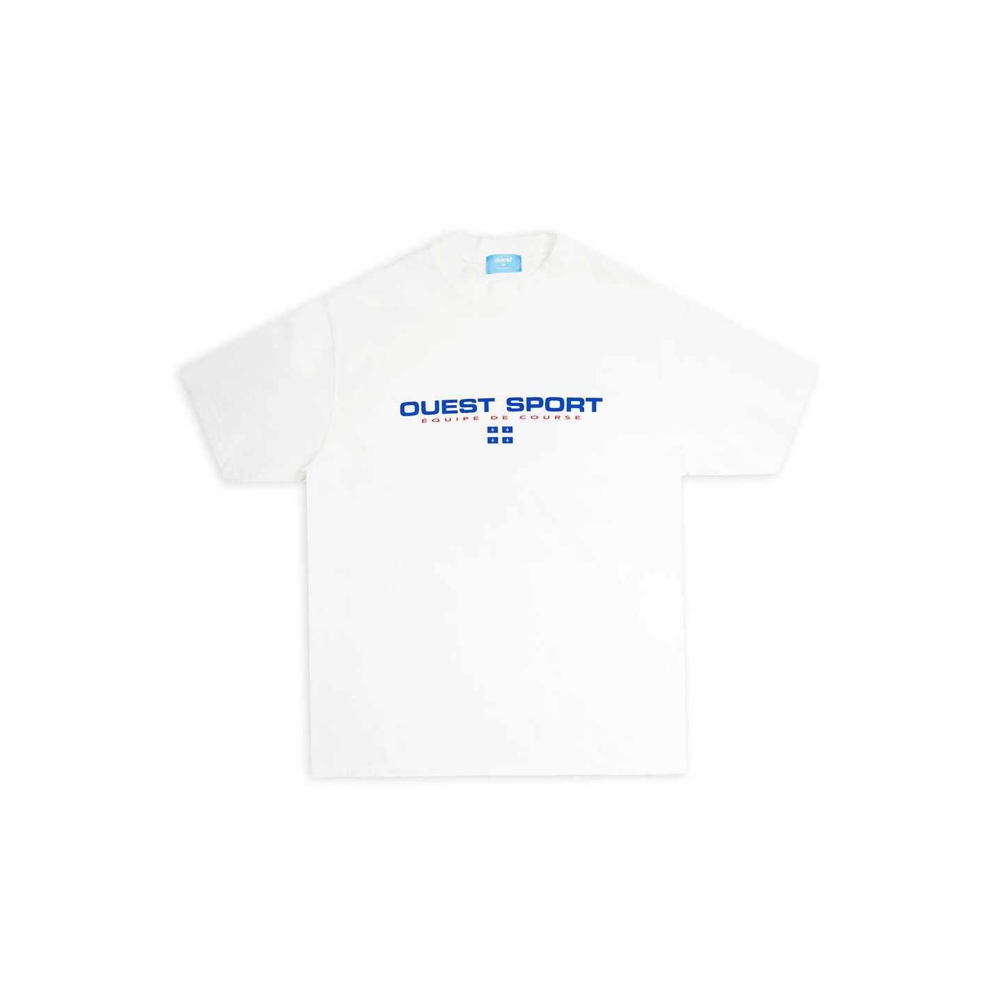 T-SHIRT "OUEST SPORT" REGULAR FIT - BLANC