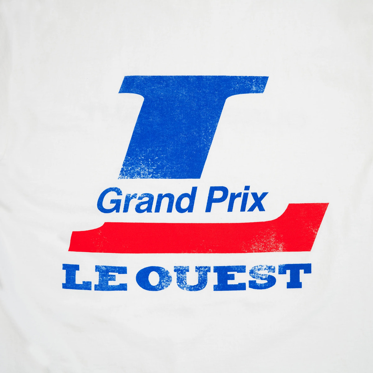 T-SHIRT "OUEST SPORT" REGULAR FIT - BLANC