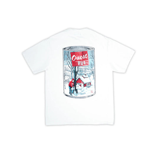 T-SHIRT "SIROP D'ÉRABLE" REGULAR FIT - BLANC