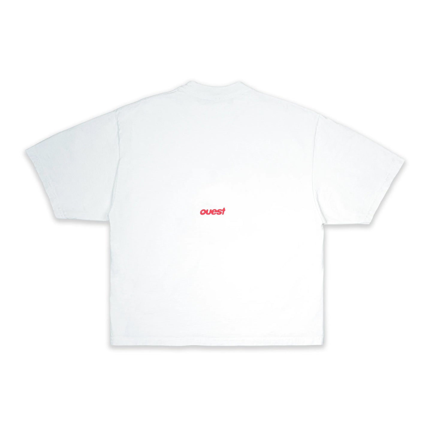 T-SHIRT BOXY OVERSIZED "J'COMPRENDS PAS TON FRANÇAIS" - BLANC ET ROUGE