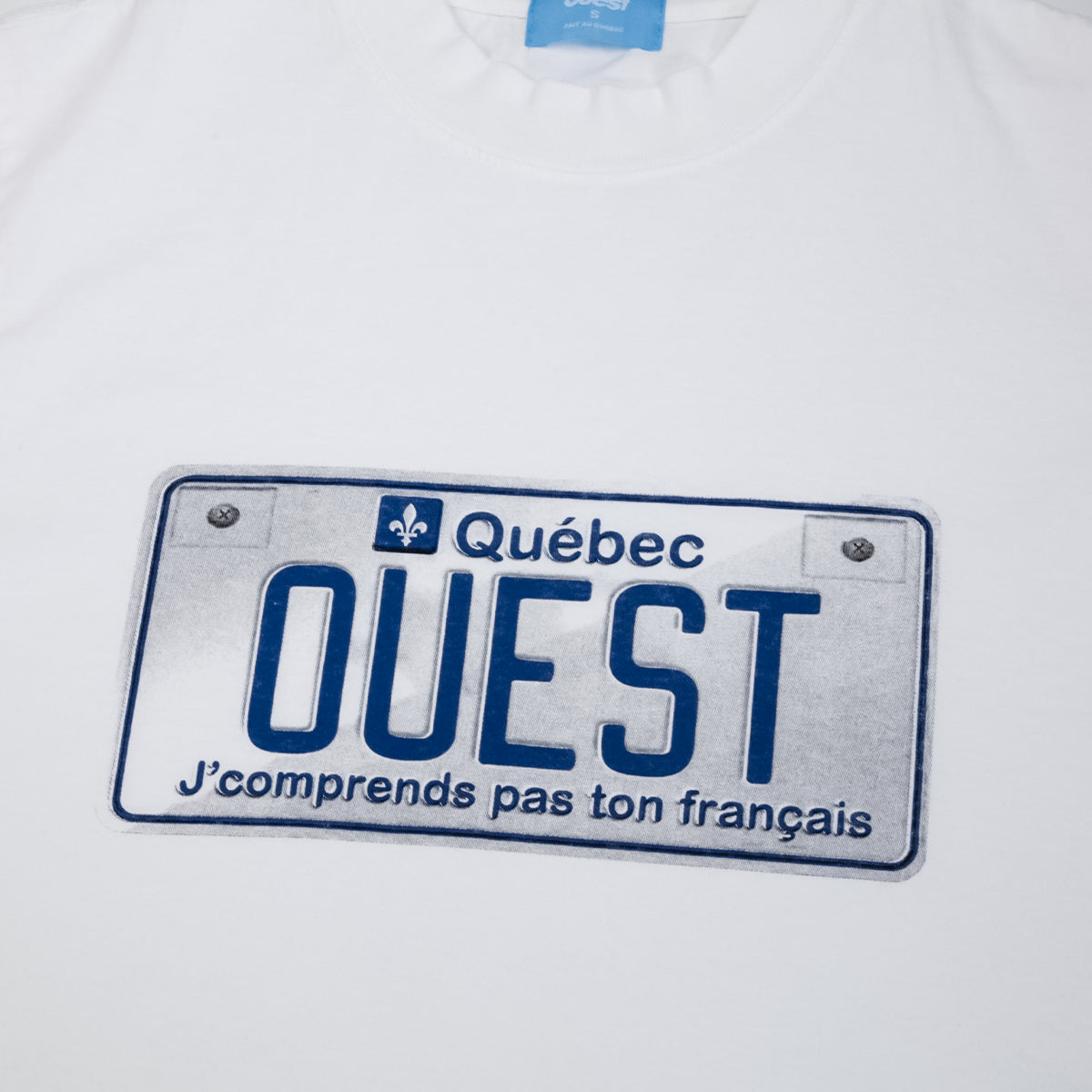 T-SHIRT "PLAQUE" - BLANC