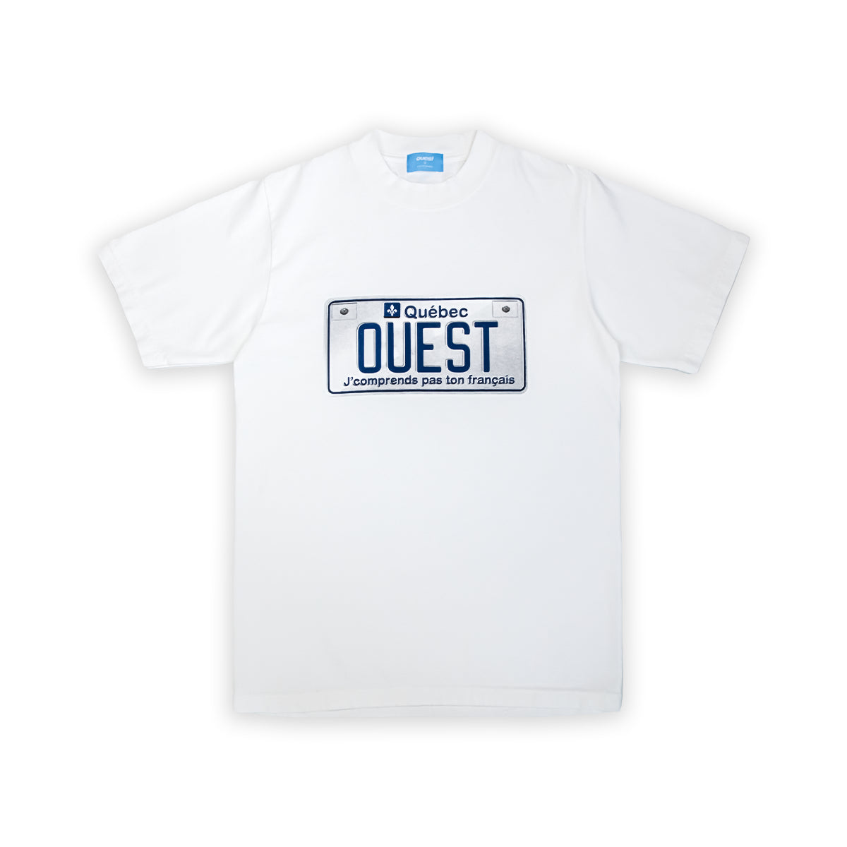 T-SHIRT "PLAQUE" - BLANC