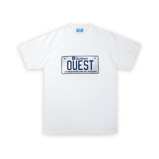 T-SHIRT "PLAQUE" - BLANC